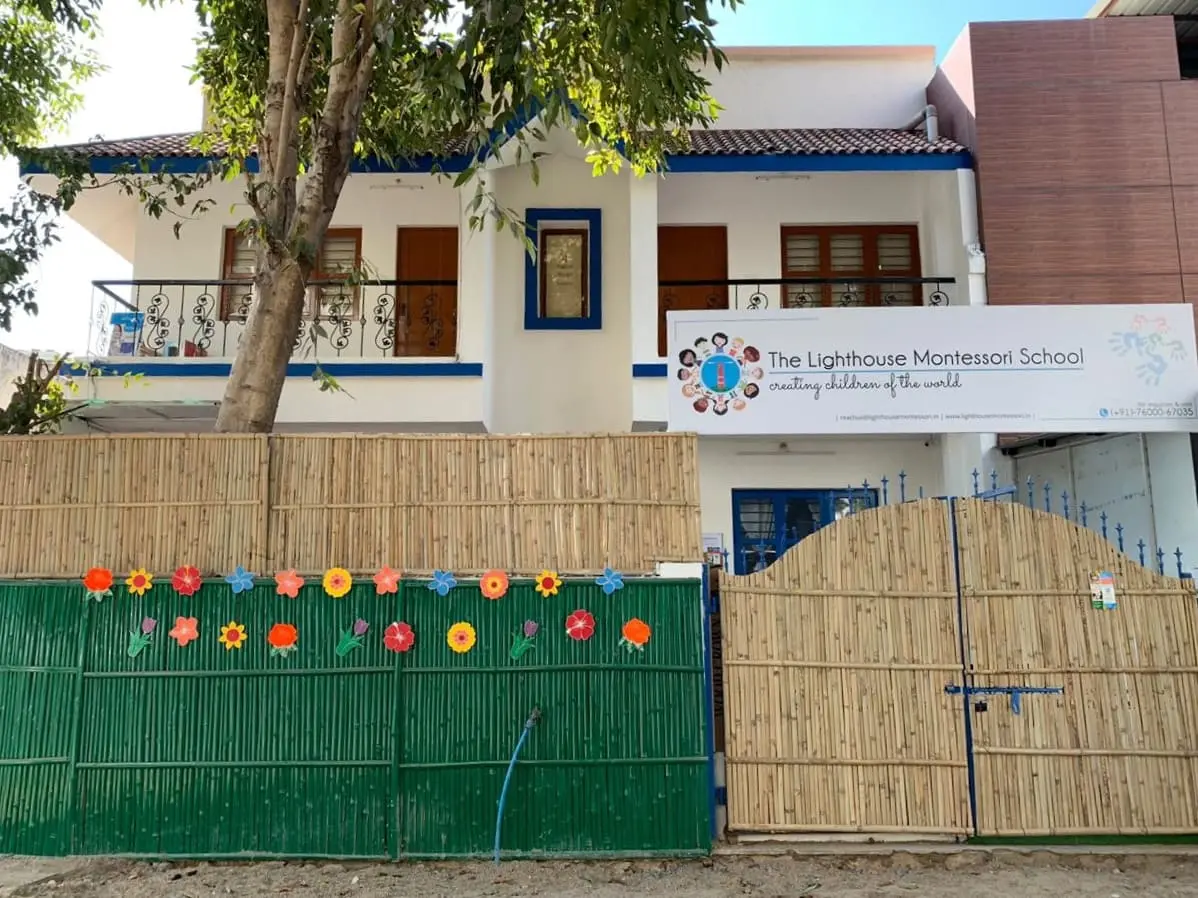 Prahladnagar Montessori Villa Gate Entrance Elevation